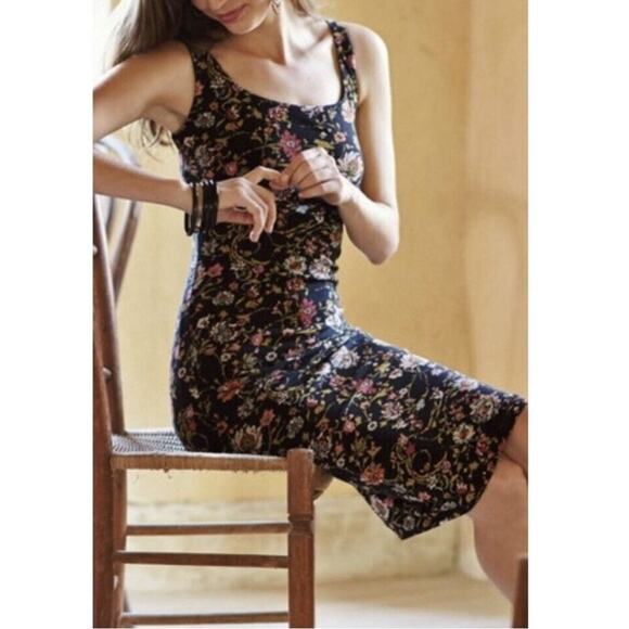 Peruvian Connection Turkish Floral Sleeveless Dress Medium Multicolor Small - Picture 1 of 5